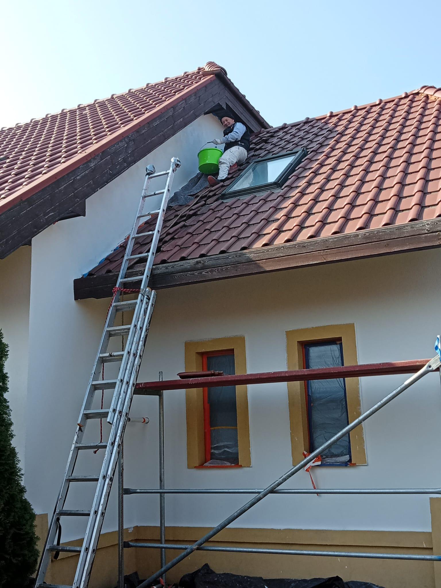 Krzysztof przy pracy